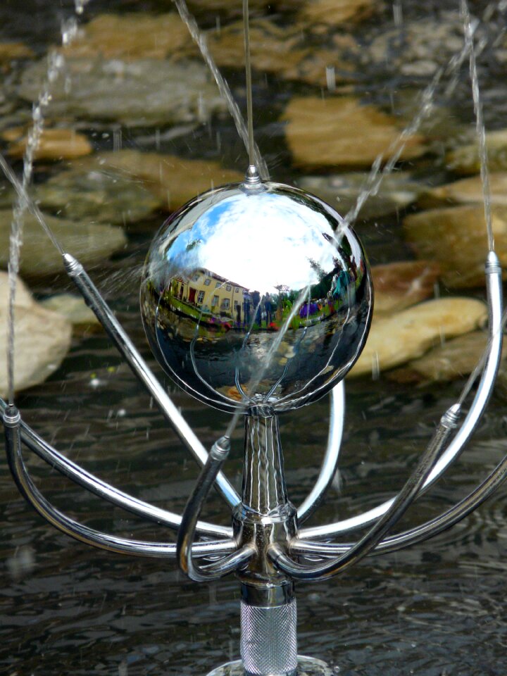 Drop of water movement waters