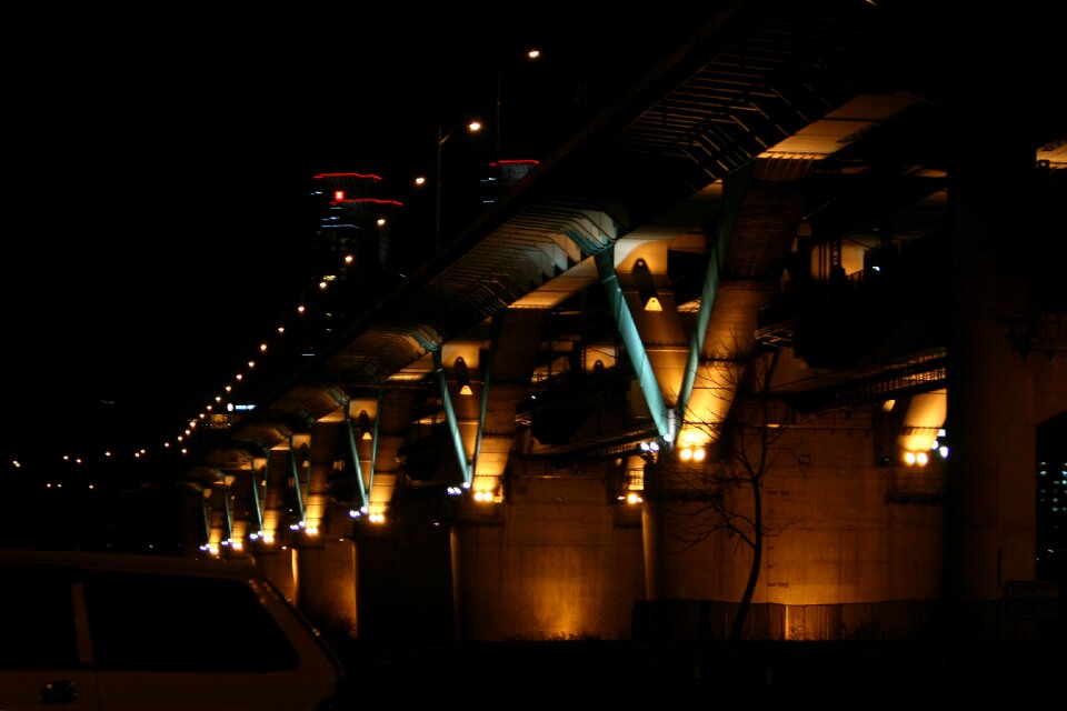 Bridge under the bridge old bridge