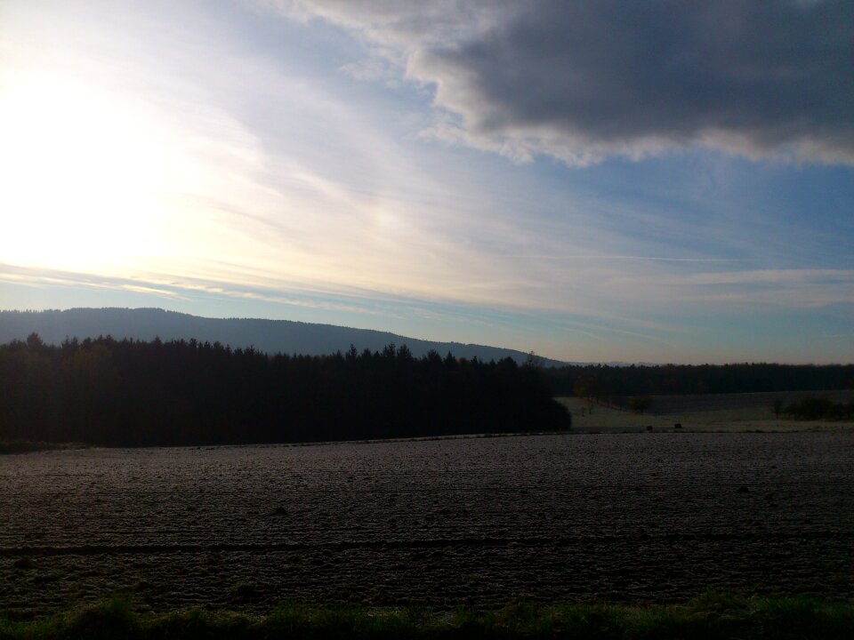 Winter morning winter cloud