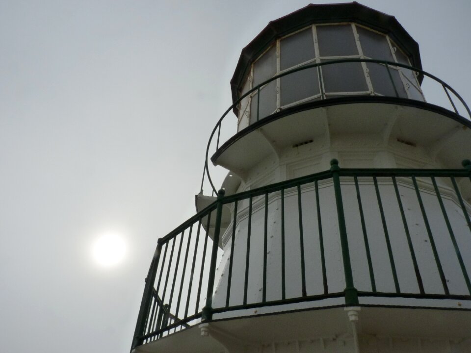 Upwards fresnel lens sky photo