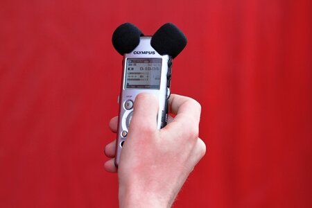 Hand microphone audio photo