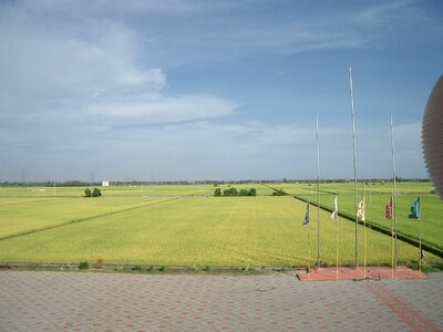 Countryside landscape harvest photo