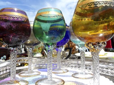 Glass murano glasses photo