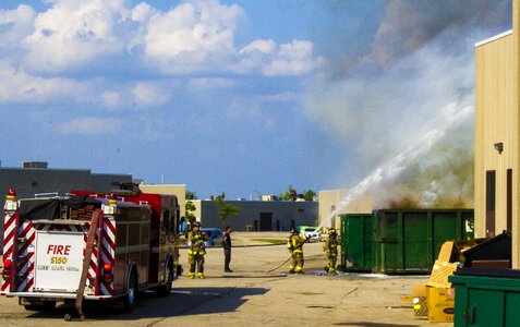 Fireman fire truck photo