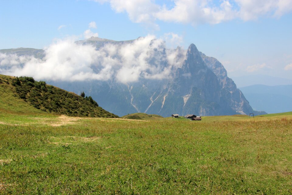 South tyrol mountaineering pasture