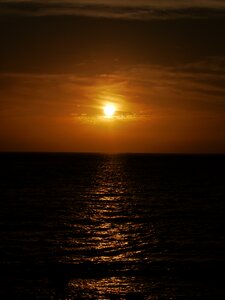 Beach evening sun