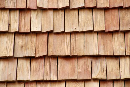 Roof wooden roof shingle