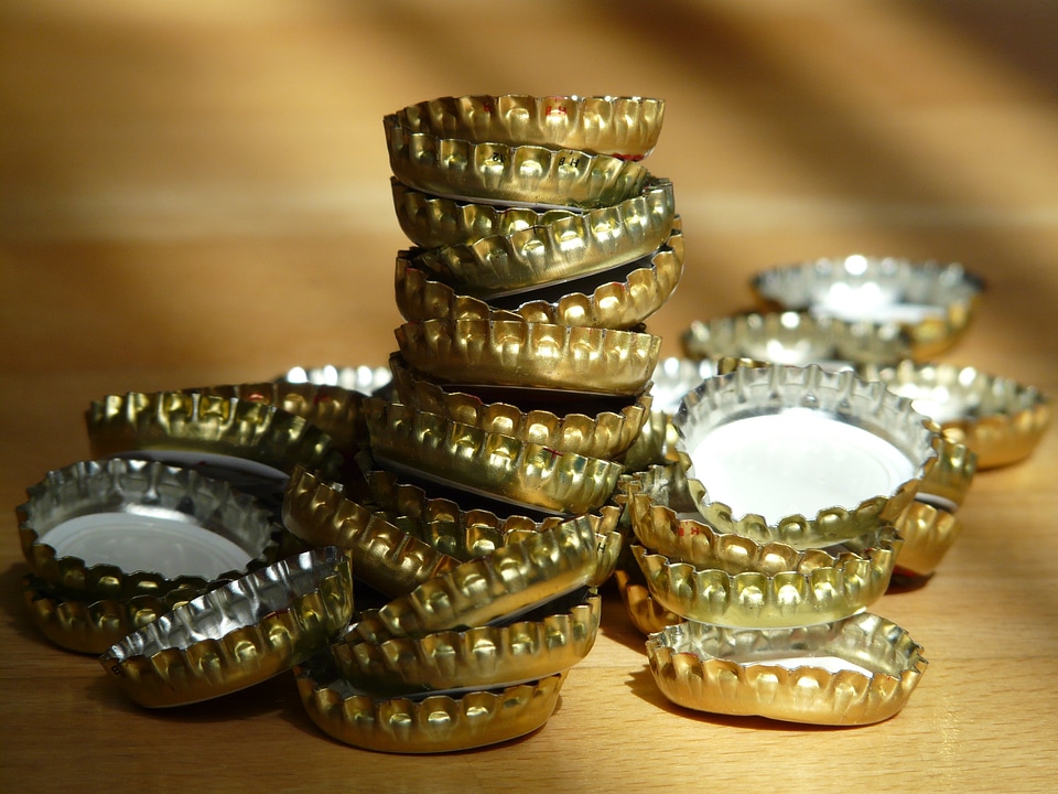 Crown shaped gold golden