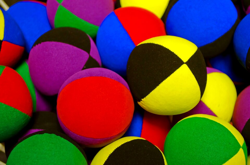 Fabric stitched juggling