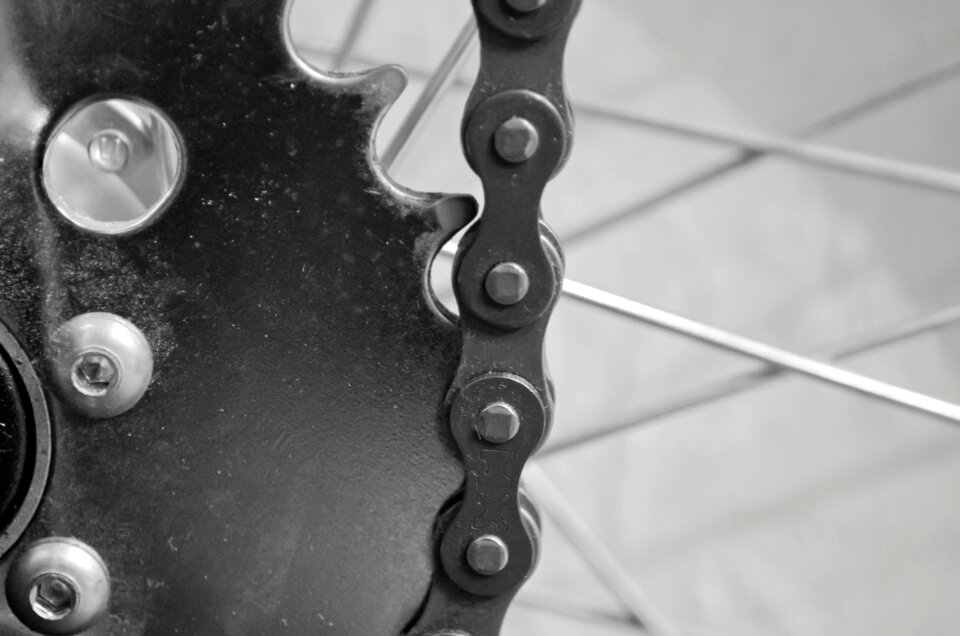 Bicycle chain background