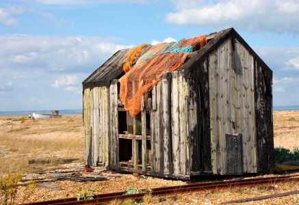 Wooden shed old broken photo