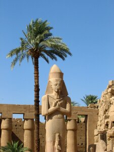 Column luxor karnak temple photo