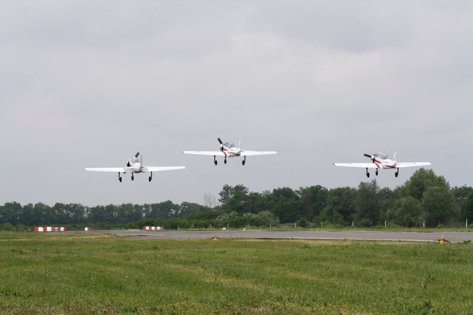 Aviation air show runway