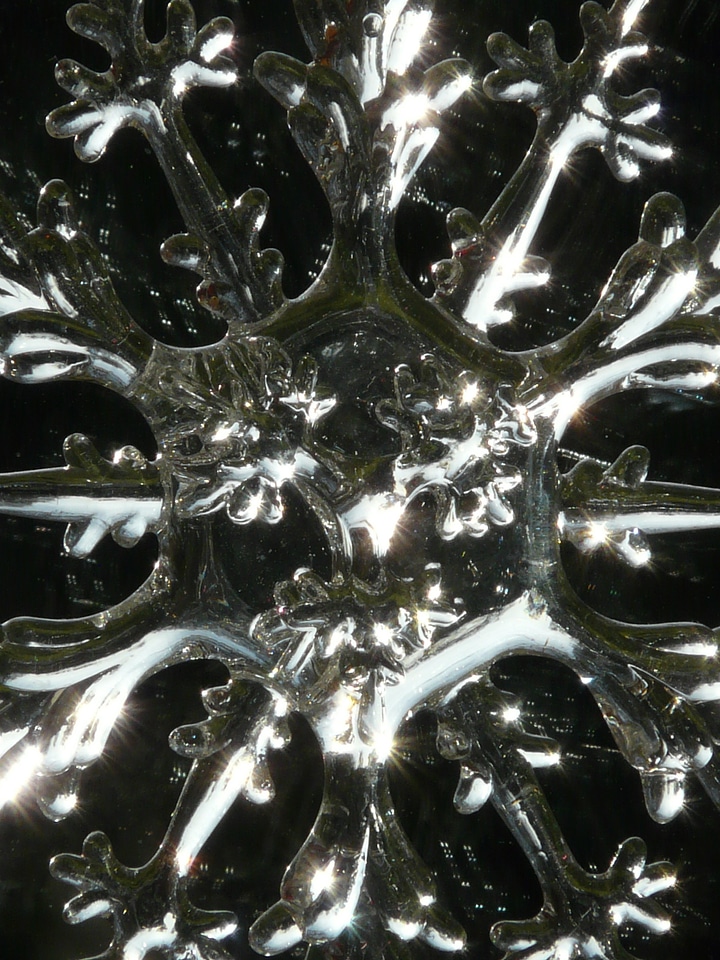 Ice flowers christmas ornaments weihnachtsbaumschmuck