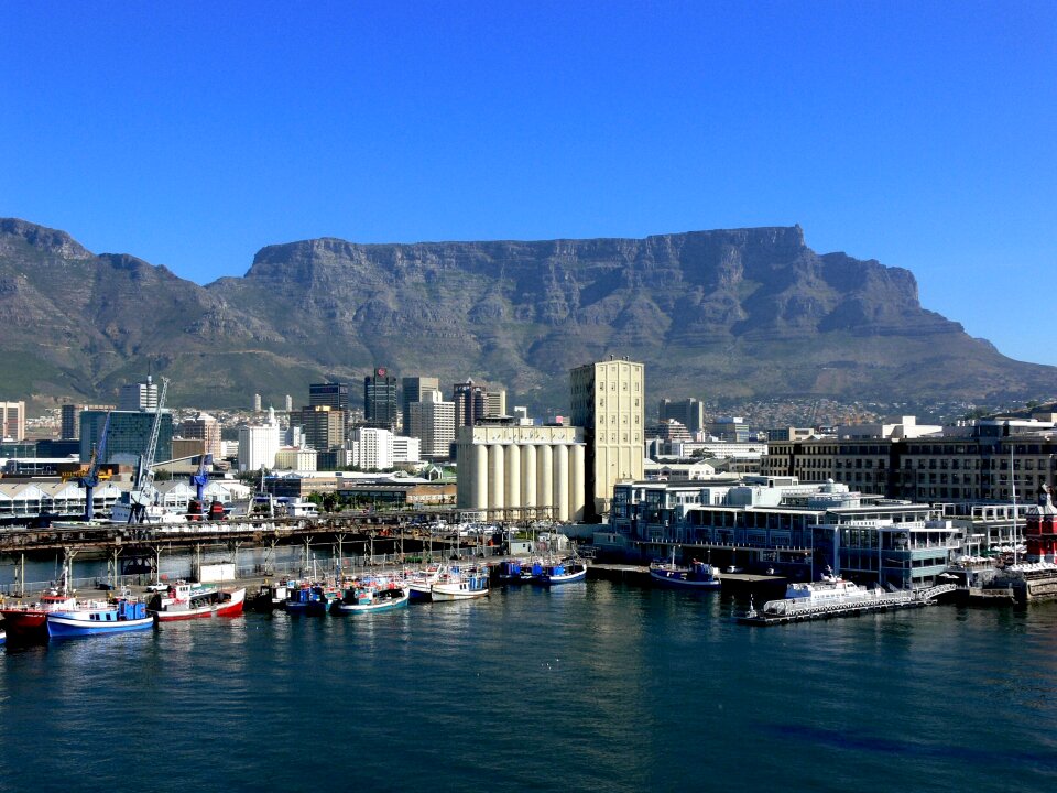 Table mountain blue sky azure