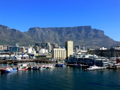 Table mountain blue sky azure