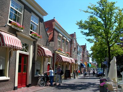 Street shops city