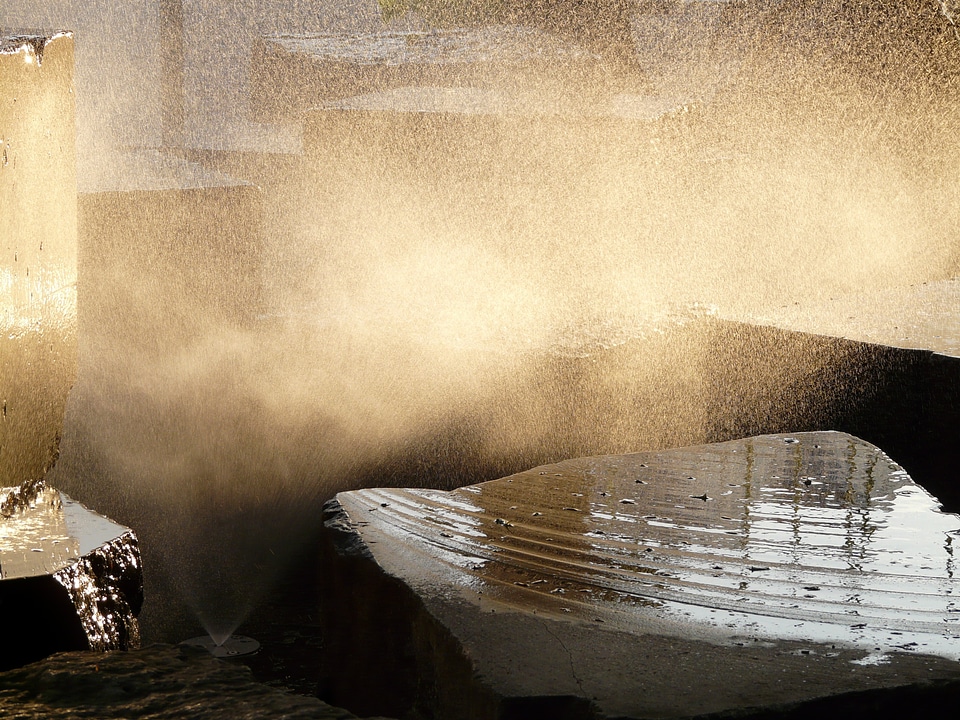 Backlighting water inject