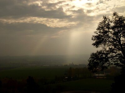 Rays clouds sunbeam