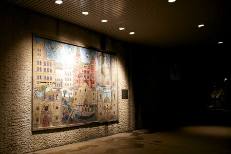 San antonio brick painted wall