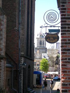 Street shops city