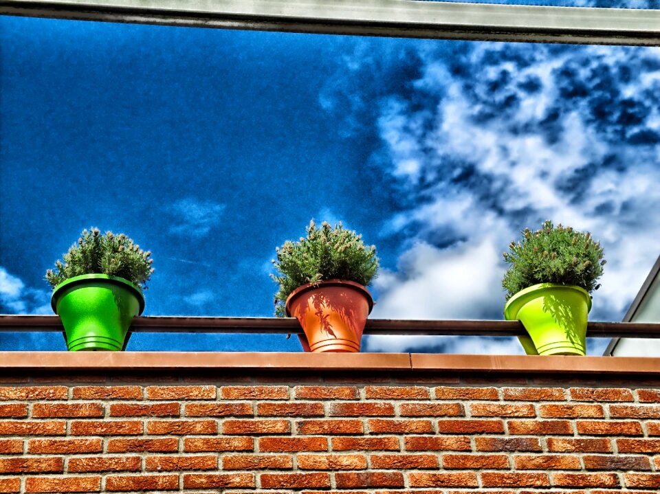 Building ledge sky