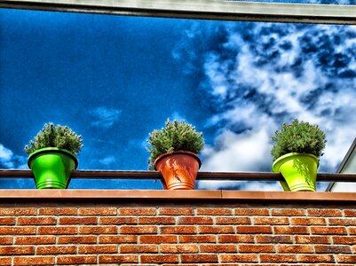 Building ledge sky