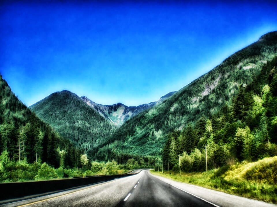 Mountains road highway
