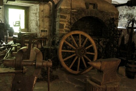 Old castle wagon wheel