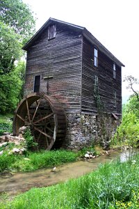 Building water wheel water