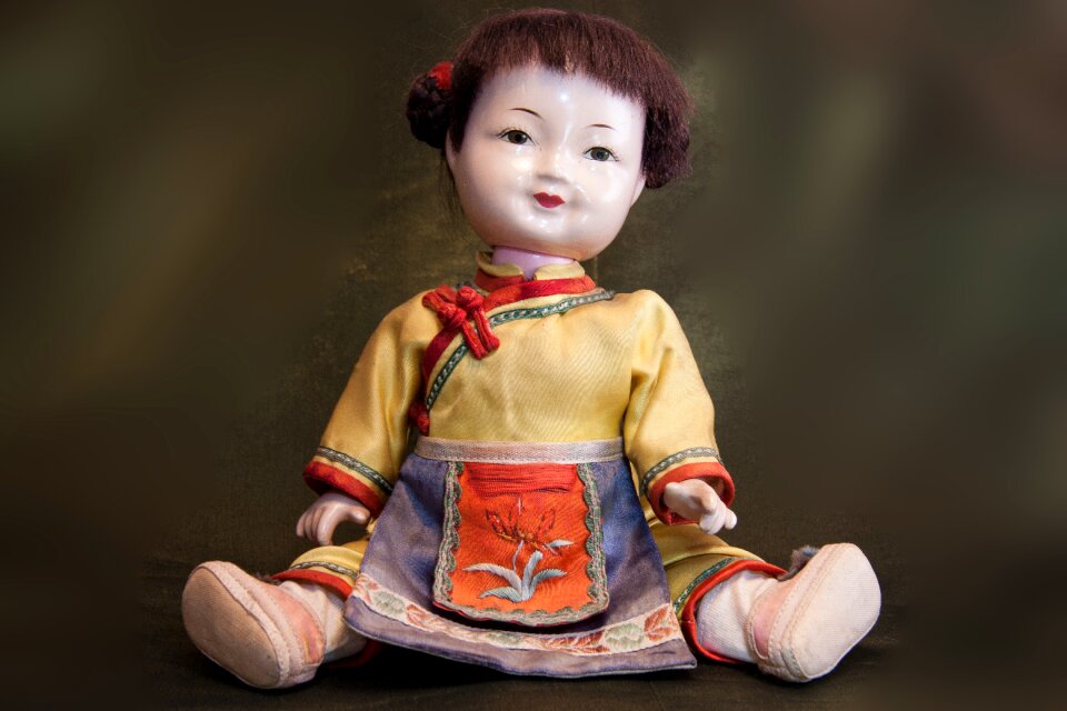 Sitting old toys