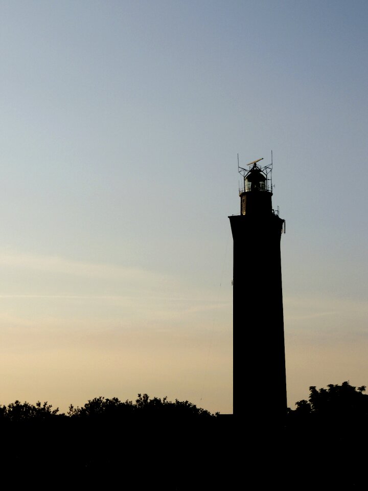 Sunset evening silhouette