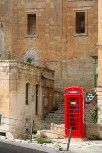 Valetta phone booth red