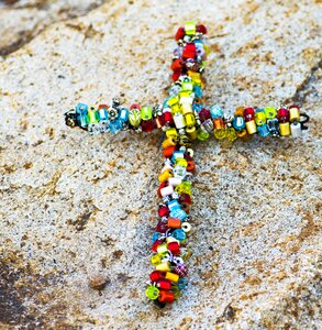 Rock colorful rainbow