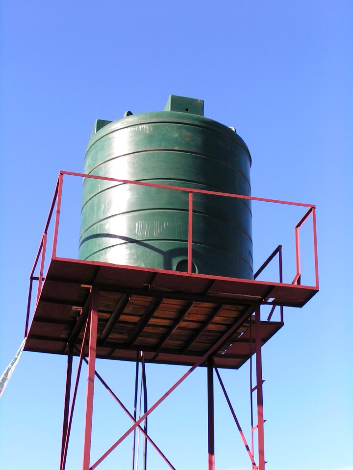 Water tower water sanitary