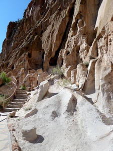 Cliff dwelling limestone erosion photo