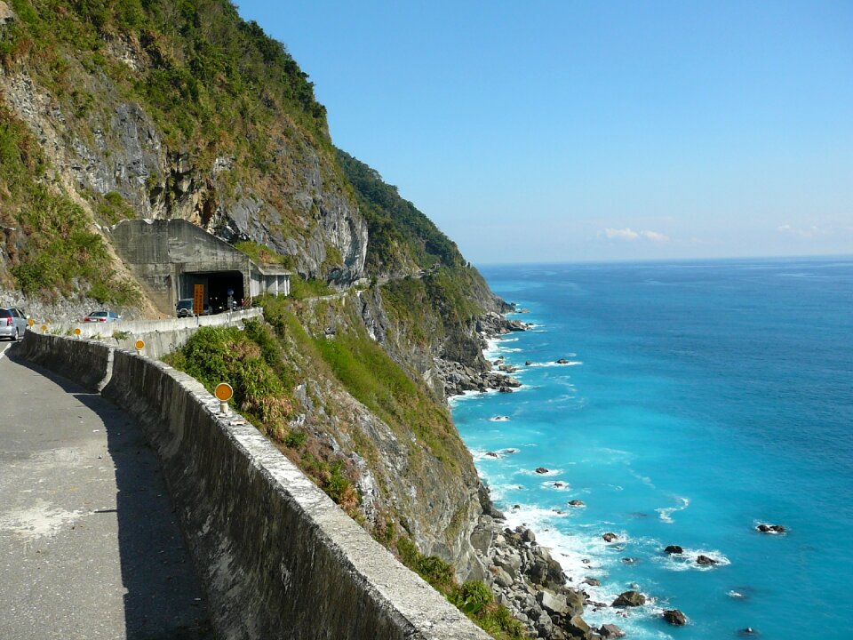 Sea cliff blue