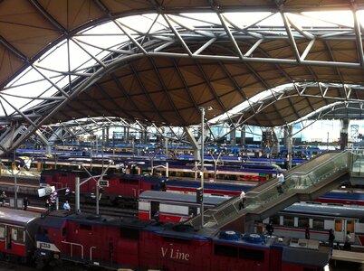 Melbourne passenger transport railway station photo