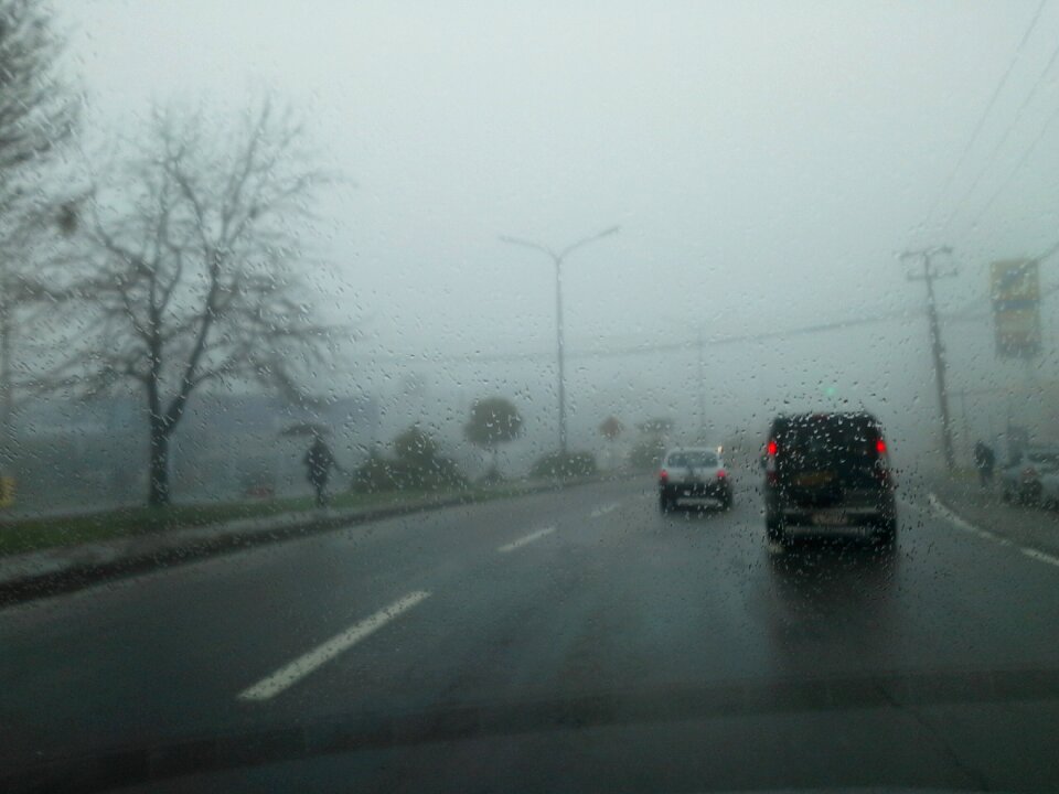 Fog rent a car road