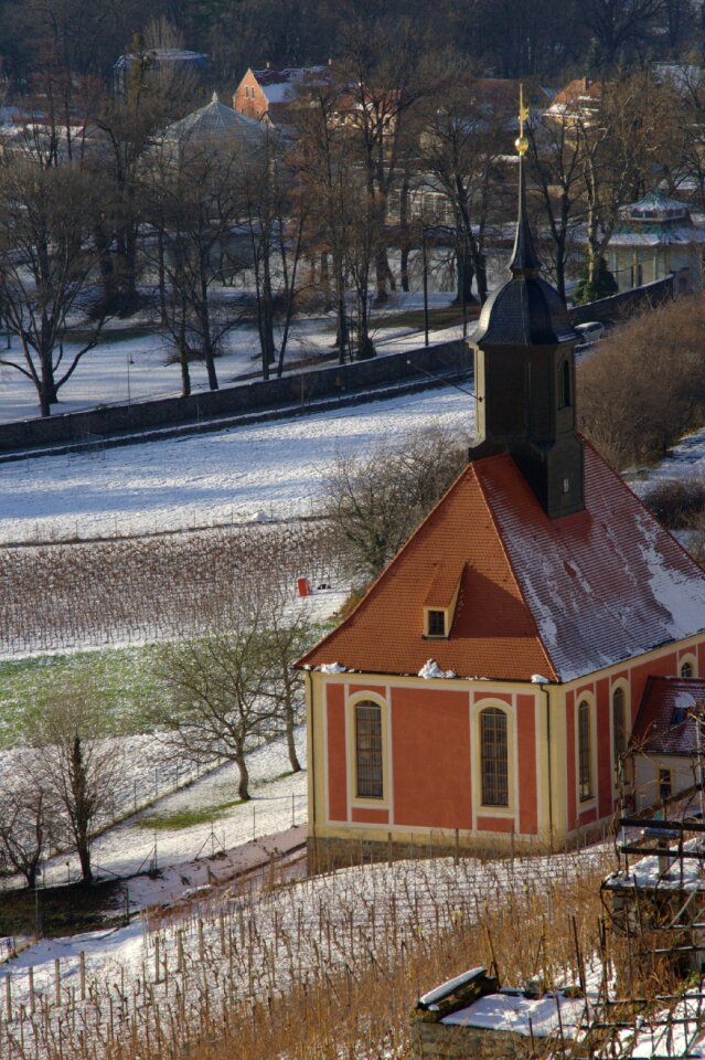 Pillnitz vineyard church winter