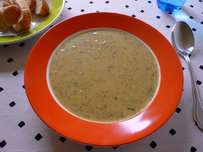 Vegetable soup food tableware photo