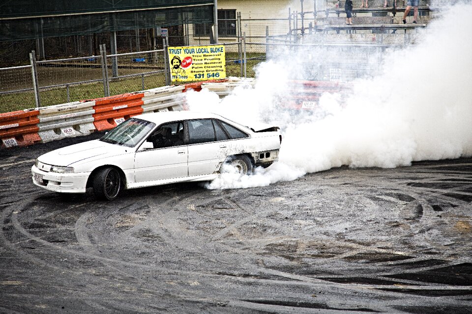 Rallying car driver