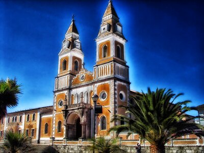 Church buildings palms