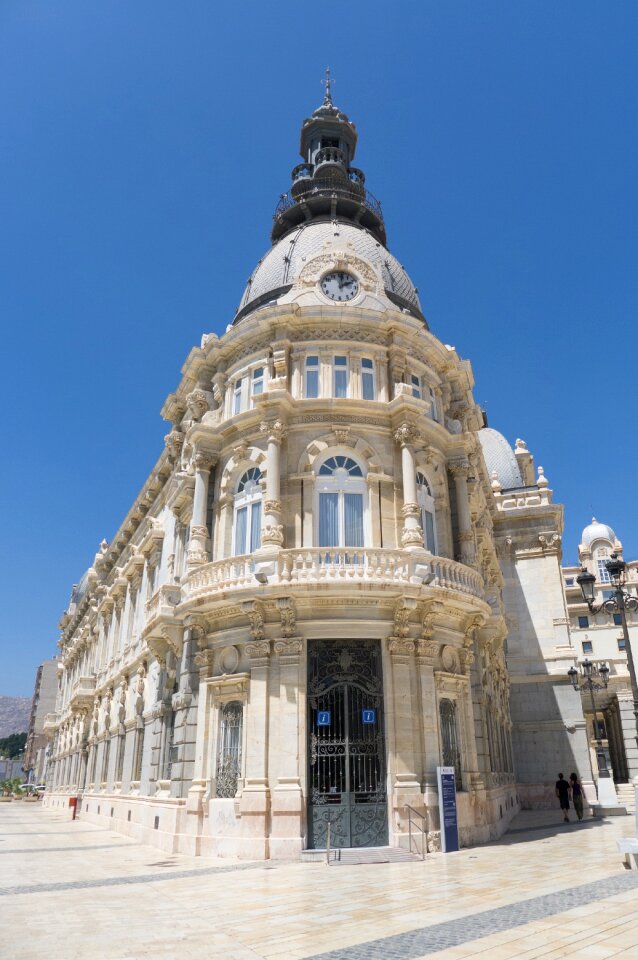 Marble baroque building historic centre