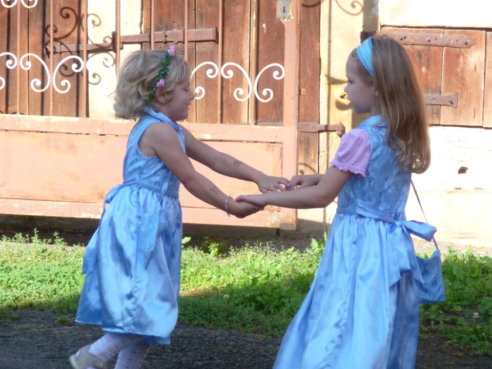 Children girl happy