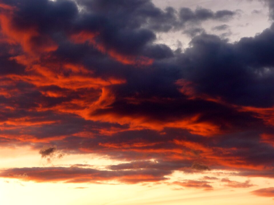 Weather mood clouds afterglow