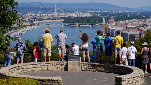 Hungary panorama gellért hill photo