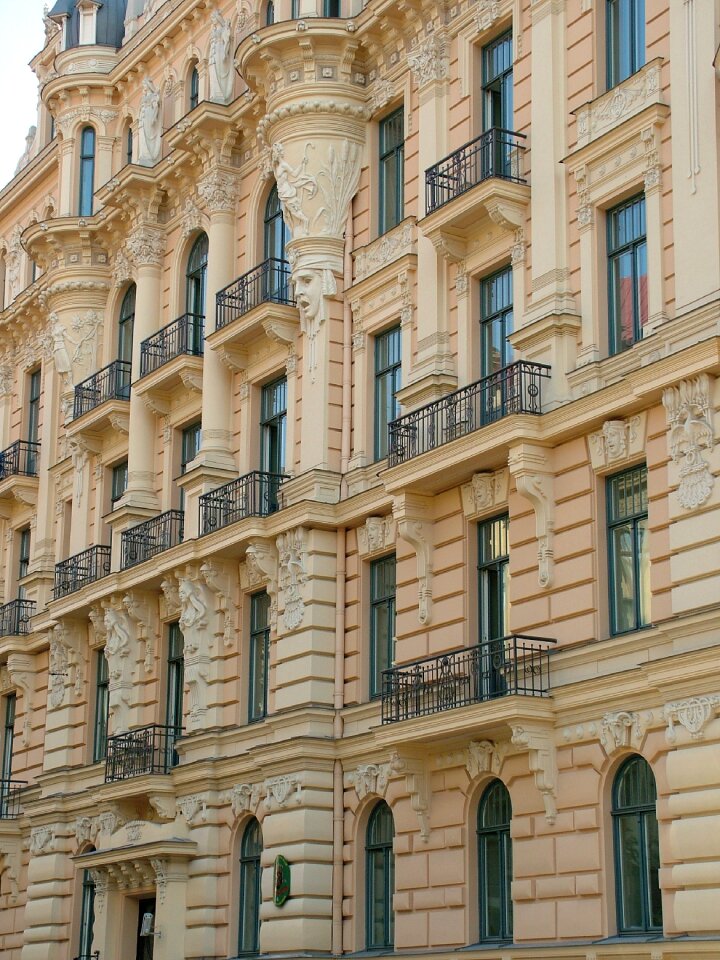 Riga art nouveau building