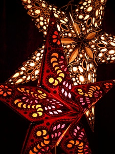 Light christmas decorations lighting