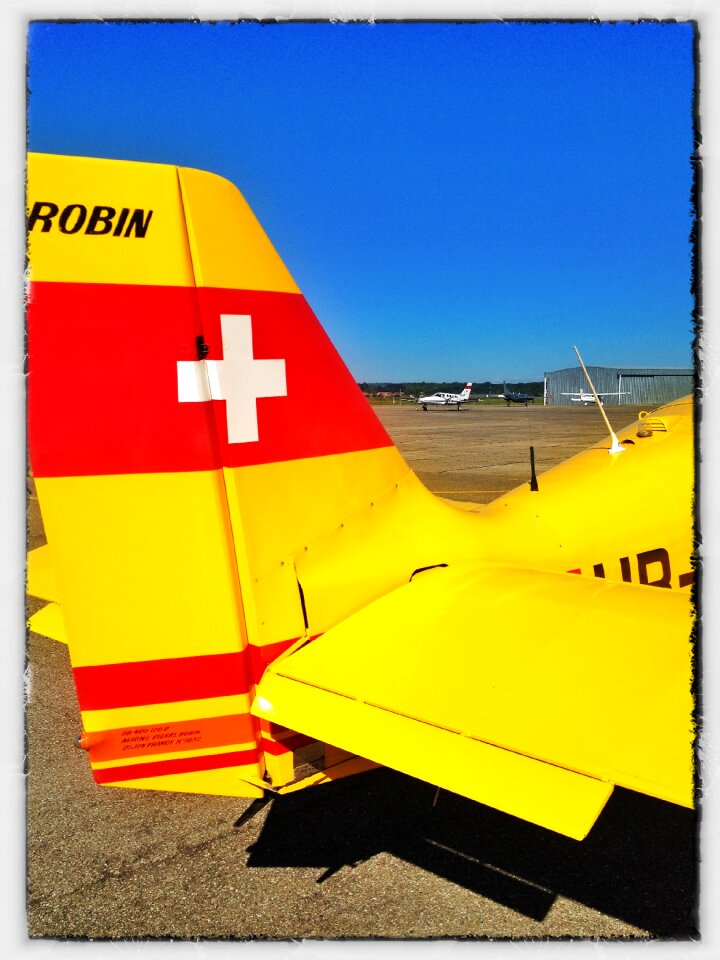 Robin light aircraft sky